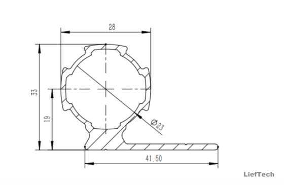 1.2 mm Dicke Aluminiumlegierung Rohr International Standard Größe