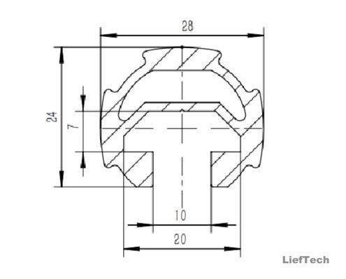 6063 T3-T8 Aluminiumlegierung Rohr Anodisierte Aluminiumröhren 28 mm