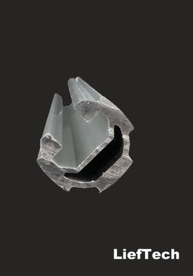 Dicke 1,7 mm Anodisiertes Aluminiumrohrrohr mit Rille ISO9001