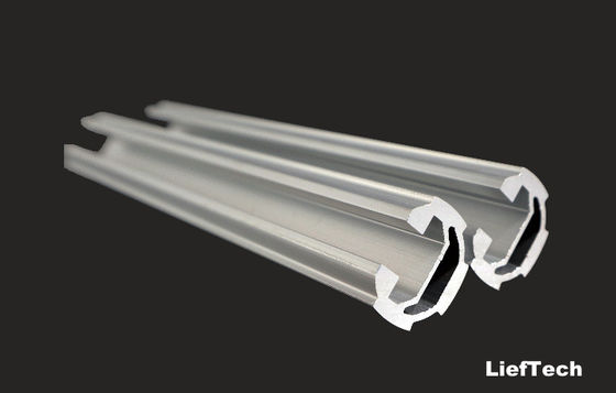 OEM 19mm Durchmesser Anodisierte Aluminiumrohrröhren mit Rille