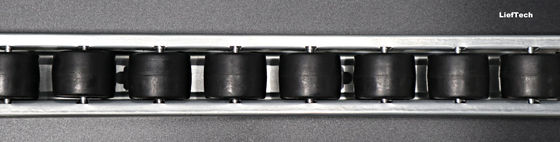 4 Meter Stahlrohr-Spur-Roller Erweiterte Rad-Flow-Rackkomponente