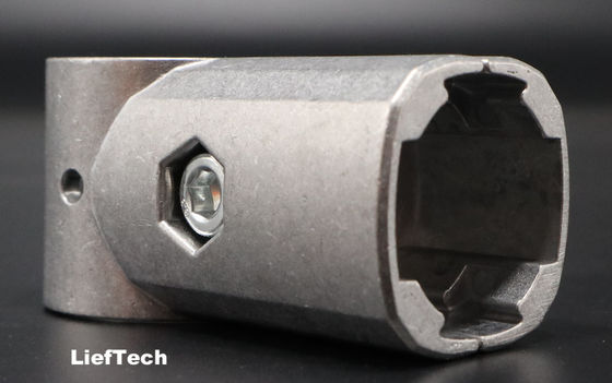 Die Gießung Aluminiumlegierung Lean Pipe Connector OEM T-Form Pipe Joint